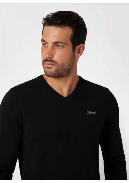 Siyah Erkek Kazak M4YR04Z3052JBLK Doran Cn Ls Logo Sw modelleri