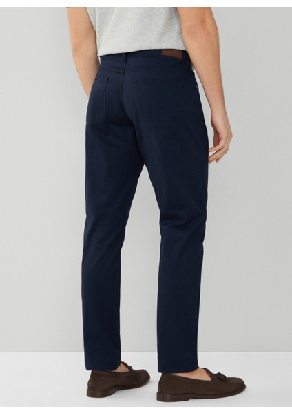 Normal Bel Normal Paça Slim Fit Lacivert Erkek Pantolon HM212491