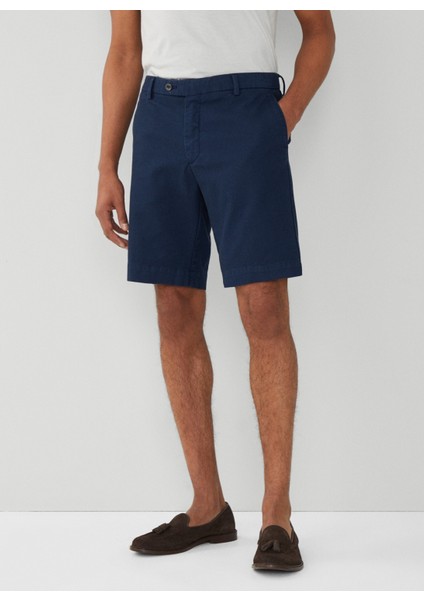 Lacivert Erkek Slim Fit Şort HM801306