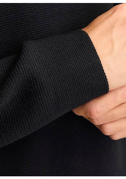 Bisiklet Yaka Relaxed Siyah Erkek Kazak 12259666_JPRBLAMILANO Stıtch Knıt C indirimleri