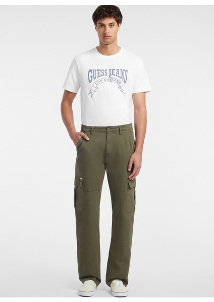 Normal Paça Haki Erkek Kargo Pantolon M4YB40WGCV1G8EV Gj Mens Cargo Chıno