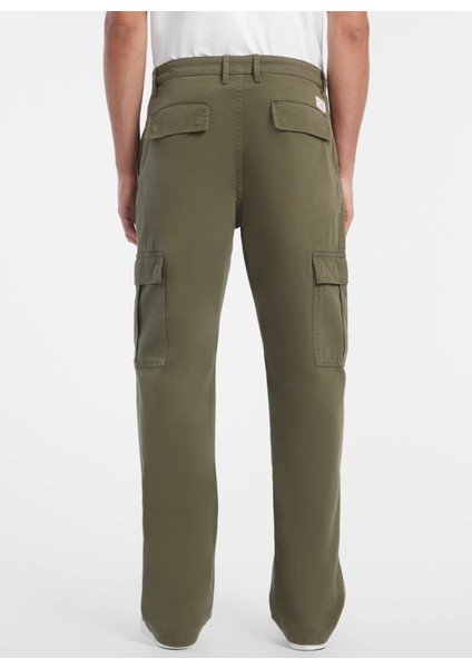 Normal Paça Haki Erkek Kargo Pantolon M4YB40WGCV1G8EV Gj Mens Cargo Chıno indirimleri