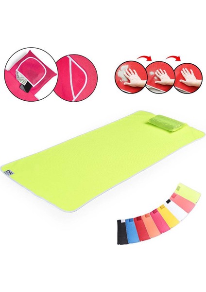 Neon Sarı Plaj Havlusu 75X160 cm