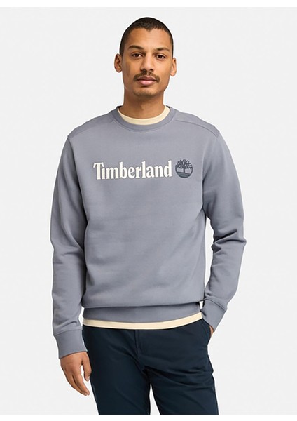 Gri Erkek Bisiklet Yaka Normal Bel Normal Kalıp Sweatshirt TB0A5UJY0731_KENNEBEC Rıver Linear