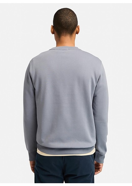 Gri Erkek Bisiklet Yaka Normal Bel Normal Kalıp Sweatshirt TB0A5UJY0731_KENNEBEC Rıver Linear