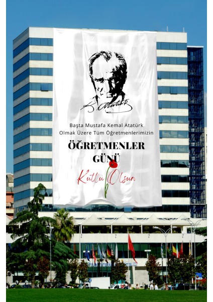Öğretmenler Günü Özel Poster Raşel Kumaş 100X150 Cm- No:22