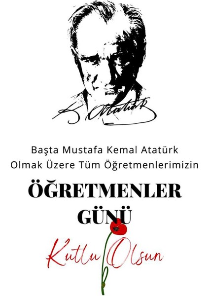 Öğretmenler Günü Özel Poster Raşel Kumaş 100X150 Cm- No:22 fiyatları
