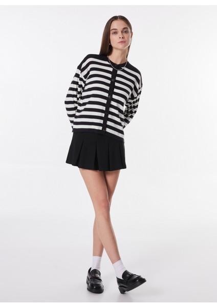 Lacivert - Beyaz Kadın Hırka PBF4WL-HRK5004 fiyatları