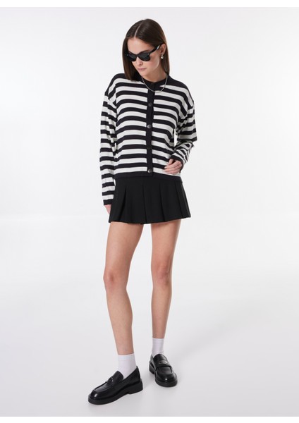 Lacivert - Beyaz Kadın Hırka PBF4WL-HRK5004 modelleri