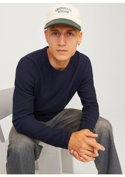 Bisiklet Yaka Regular Fit Lacivert Erkek Kazak 12258407_JJECOOPER Knıt Crew Neck N fiyatları