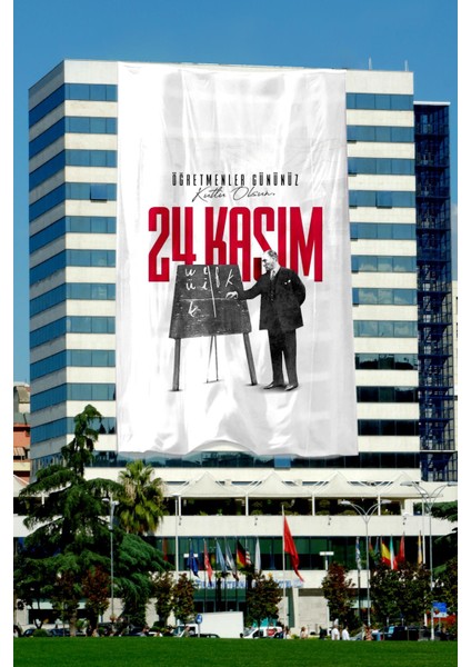 Öğretmenler Günü Özel Poster Raşel Kumaş 400 x 600 cm No:21
