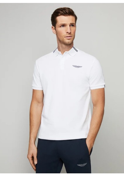 Beyaz Erkek Polo T-Shirt HM563226