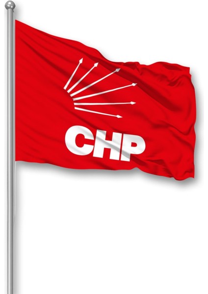 Chp Parti Bayrağı 300X450 cm Raşel Kumaş