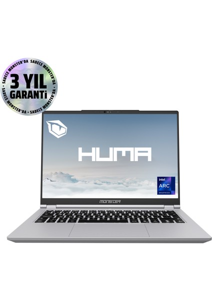 Huma H4 V6.1.1 Core Ultra 7 155H 16 GB Ram 1tb SSD Intel Arc Graphics Windows 11 14" Qhd 120Hz Taşınabilir Bilgisayar