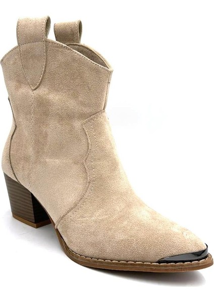 (Pine Cone) Kadın Kovboy Çizme Ten