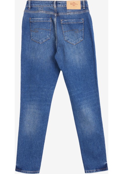 Normal Bel Normal Paça Crop Koyu Mavi Kadın Denim Pantolon 251 Lcf 121004 Funny Francesca Dark fiyatları