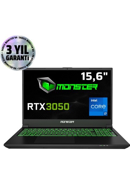 Abra A5 V21.4.2 Intel Core I7 12700H 32 GB Ram 1 Tb SSD 6 GB Rtx 3050 Freedos 15,6" Fhd 144 Hz Oyun Bilgisayarı