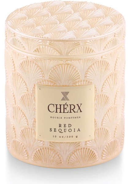 Bej Mum Red Sequoia Cam Kavanoz Mum