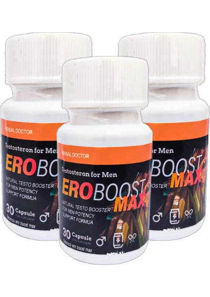 DOCTOR HERBAL Mega Boost Testo Harici Uygulama Max 30'lu x 3 adet