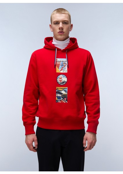 Kırmızı Erkek Bisiklet Yaka Normal Kalıp SWEATSHIRTNP0A4I53MN81_B-PORTALET H