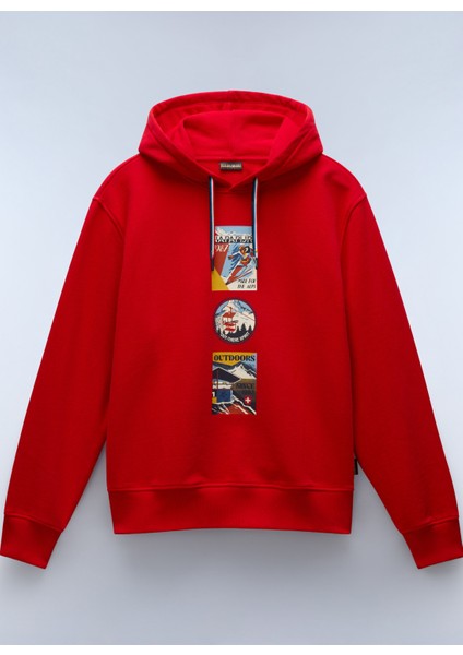 Kırmızı Erkek Bisiklet Yaka Normal Kalıp SWEATSHIRTNP0A4I53MN81_B-PORTALET H