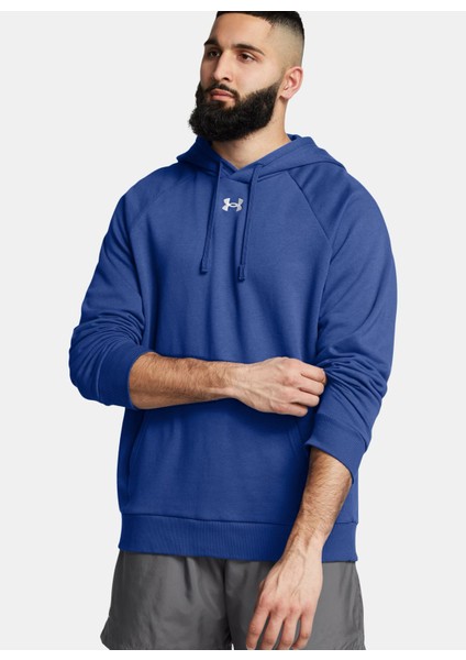 Mavi Erkek Kapüşon Yaka Normal Kalıp Sweatshirt 1379757-432 Ua Rival Fleece Hoodie
