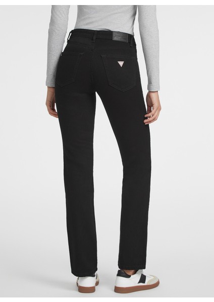 Normal Bel Normal Siyah Kadın Denim Pantolon Gj G08 Mıd Rıse Stra - Eco Recy Co