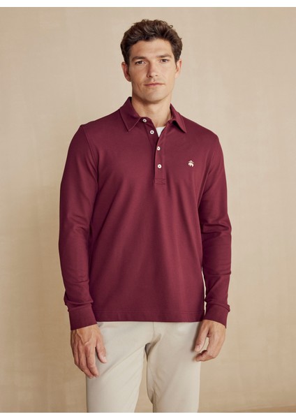 Bordo Erkek Polo T-Shirt BBFW24MTS001