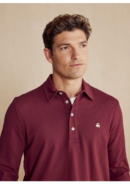 Bordo Erkek Polo T-Shirt BBFW24MTS001
