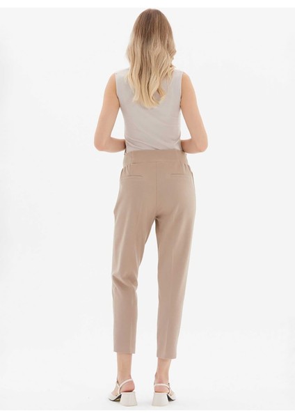 Normal Bel Standart Bej Kadın Pantolon 24KSL5318 fırsatları