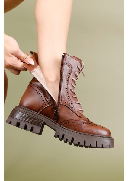 Taros Kadın Fermuarlı Taba Bot fırsatları