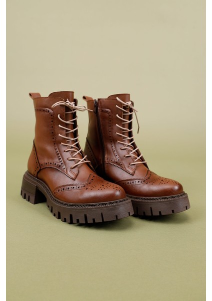 Taros Kadın Fermuarlı Taba Bot indirimleri