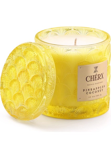 Sarı Mum Pineapple & Coconutcamkavanoz Mum