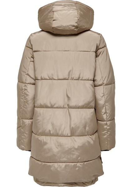 Açık Kahve Kadın Kaban Onlnewnora Long Puffer Coat Lıfe cc fırsatları