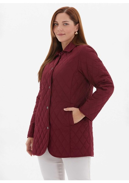 Bordo Kadın Mont 24KSL6110-BB modelleri