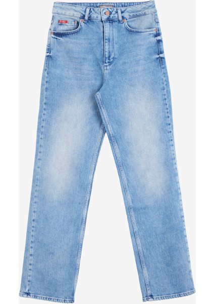 Normal Bel Normal Paça Straight Açık Mavi Kadın Denim Pantolon 251 Lcf 121016 Dıana Francesca Lıgh