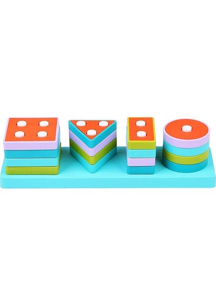 Nessiworld ​​​​​​​lc Ahşap Geometrik Şekiller Bul-Tak