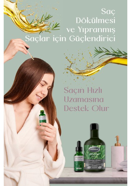 Biberiye Saç Bakım Seti Zarafet - Yıpranmış Saçlar Için Güçlendirici Biberiye Saç Bakım Serumu ( E-Vitaminli) 50 Ml + Biberiye Şampuanı 400 ml fiyatları