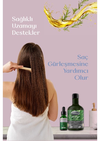 Biberiye Saç Bakım Seti Zarafet - Yıpranmış Saçlar Için Güçlendirici Biberiye Saç Bakım Serumu ( E-Vitaminli) 50 Ml + Biberiye Şampuanı 400 ml fırsatları