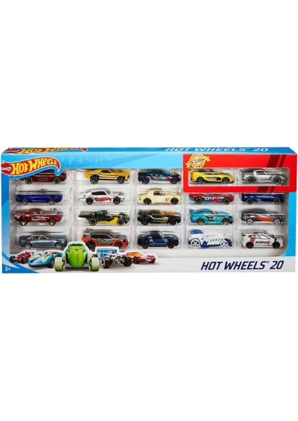 H7045 Hot Wheels 20'li Araba Seti - Erkol Özel Kampanya Fiyatı