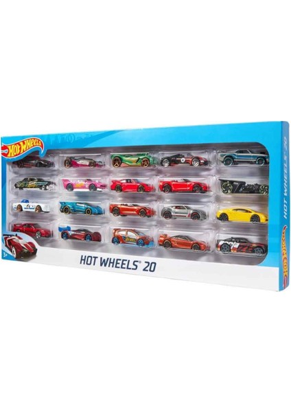 H7045 Hot Wheels 20'li Araba Seti - Erkol Özel Kampanya Fiyatı