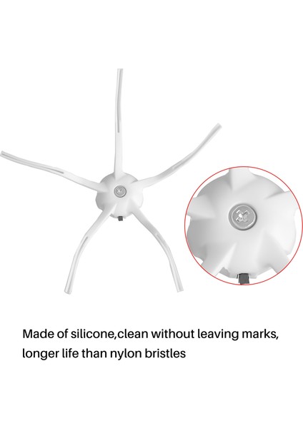 Xiaomi Roborock S7 / T7S Plus Için Mop Rag Hepa Filtreli Yan Fırça (Yurt Dışından)