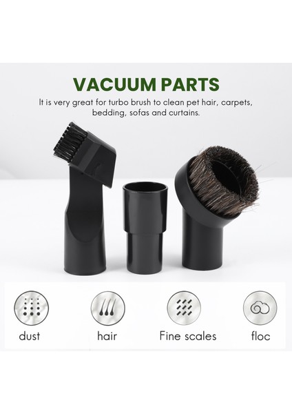 32MM (1 1/4 Inç) ve 35MM (1 3/8 Inç) Vakum Aksesuarları Fırça Seti (Yurt Dışından)