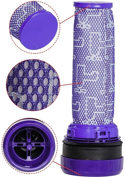 DC28 DC28C DC37 DC39 DC39I DC53 Vakum Için Yıkanabilir Ön Motor Filtresi (Yurt Dışından)