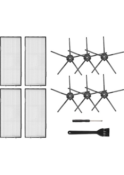 Xiaomi Roborock Için Hepa Filtre Yan Fırça Aksesuarlarının Değiştirilmesi (Yurt Dışından)