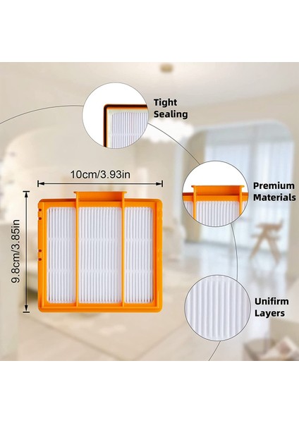 Shark AV2501AE / AV2501S / RV2502AE Için 8 Adet Yedek Filtre (Yurt Dışından)