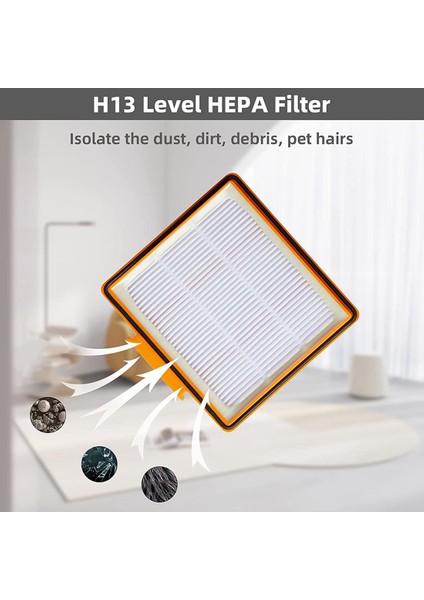Shark AV2501AE / AV2501S / RV2502AE Için 8 Adet Yedek Filtre (Yurt Dışından)