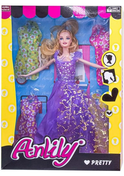 Nessiworld Anlily Bebek ve 4 Elbise