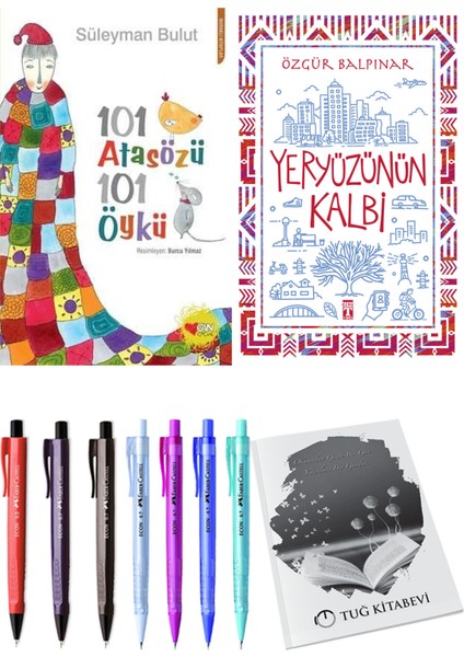 Yeryüzünün Kalbi ve 101 Atasözü 101 Öykü Süleyman Bulut 2li Set