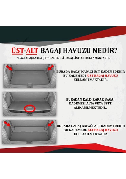 Nissan Qashqai Platıon Ferrous 3D Üst Bagaj Havuzu 2014 ve Üstü